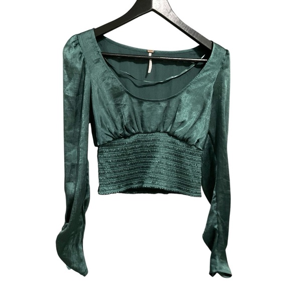 Free People Tops - Free People Santiago Top Size XS Emerald Green